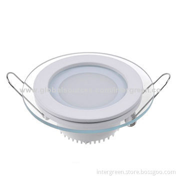 LED Glass Downlight, 10W, 100mm, Aluminum + PMMA